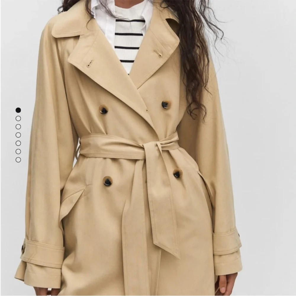 MANGO Women's Double-Button Trench Coat - Picture 2 of 10
